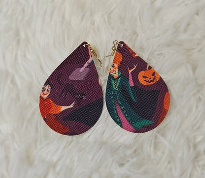 Faux Leather Earrings