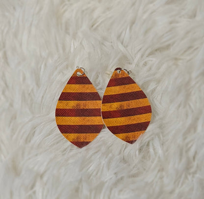 Faux Leather Earrings