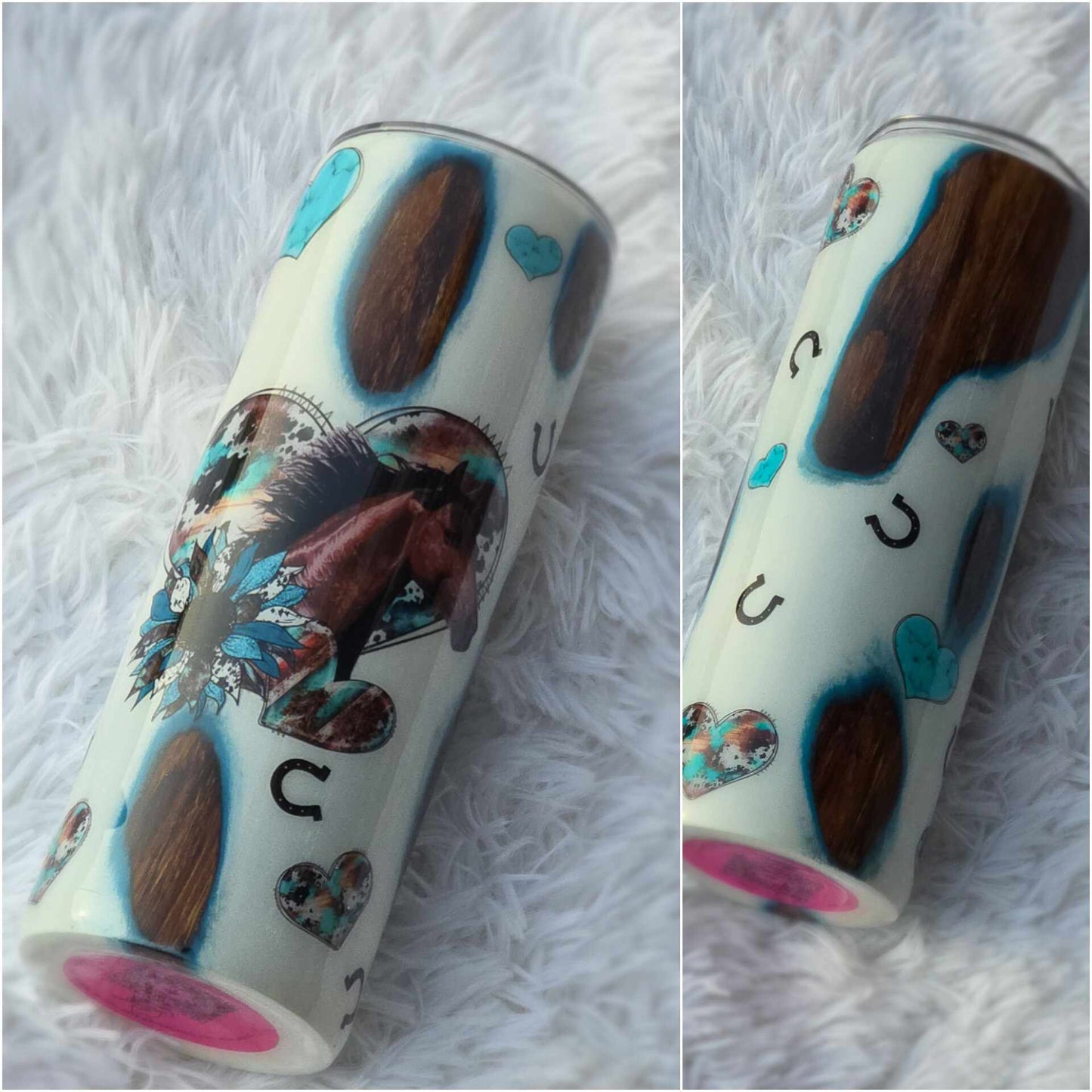 Distressed Horse Tumbler