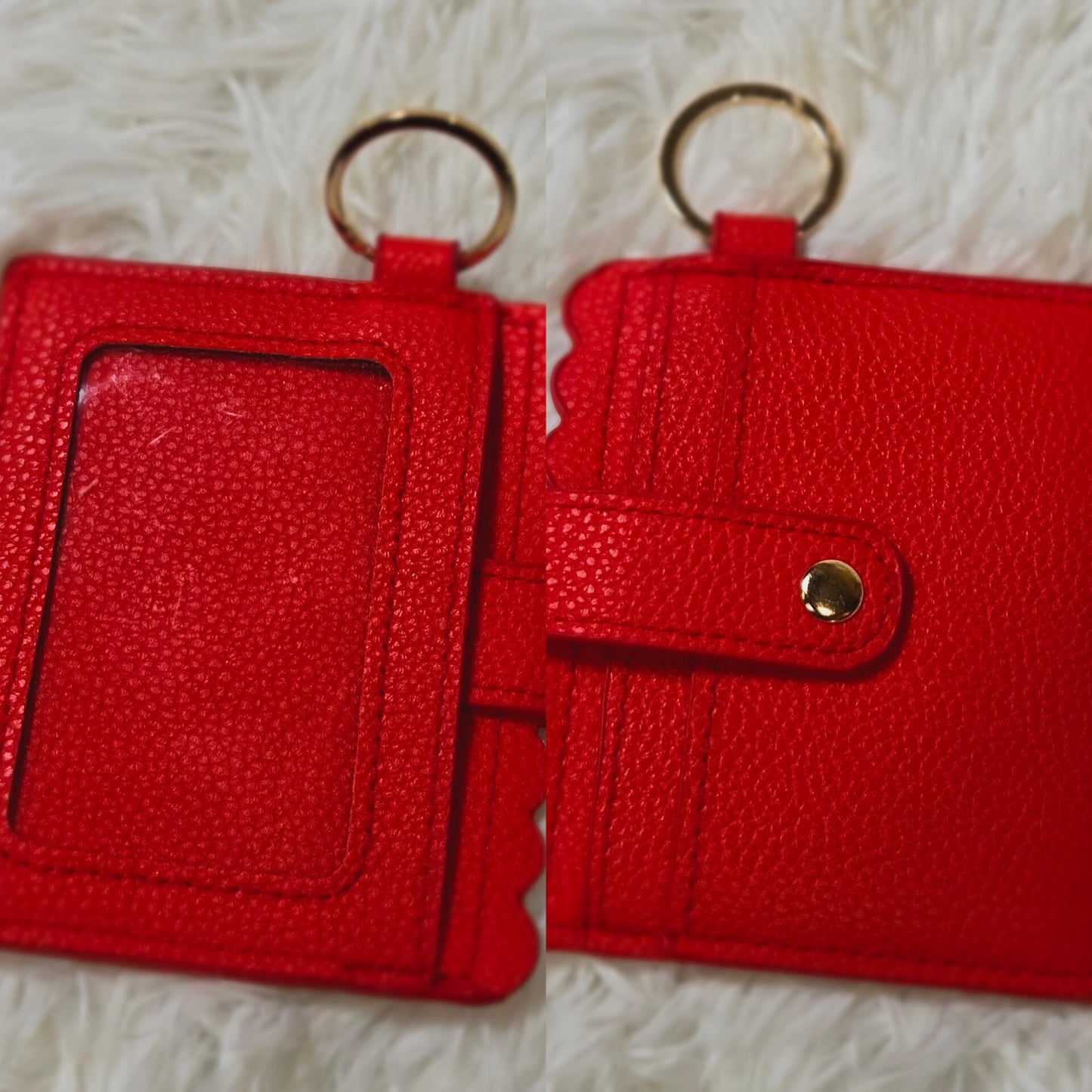 Red Wallet Keychain