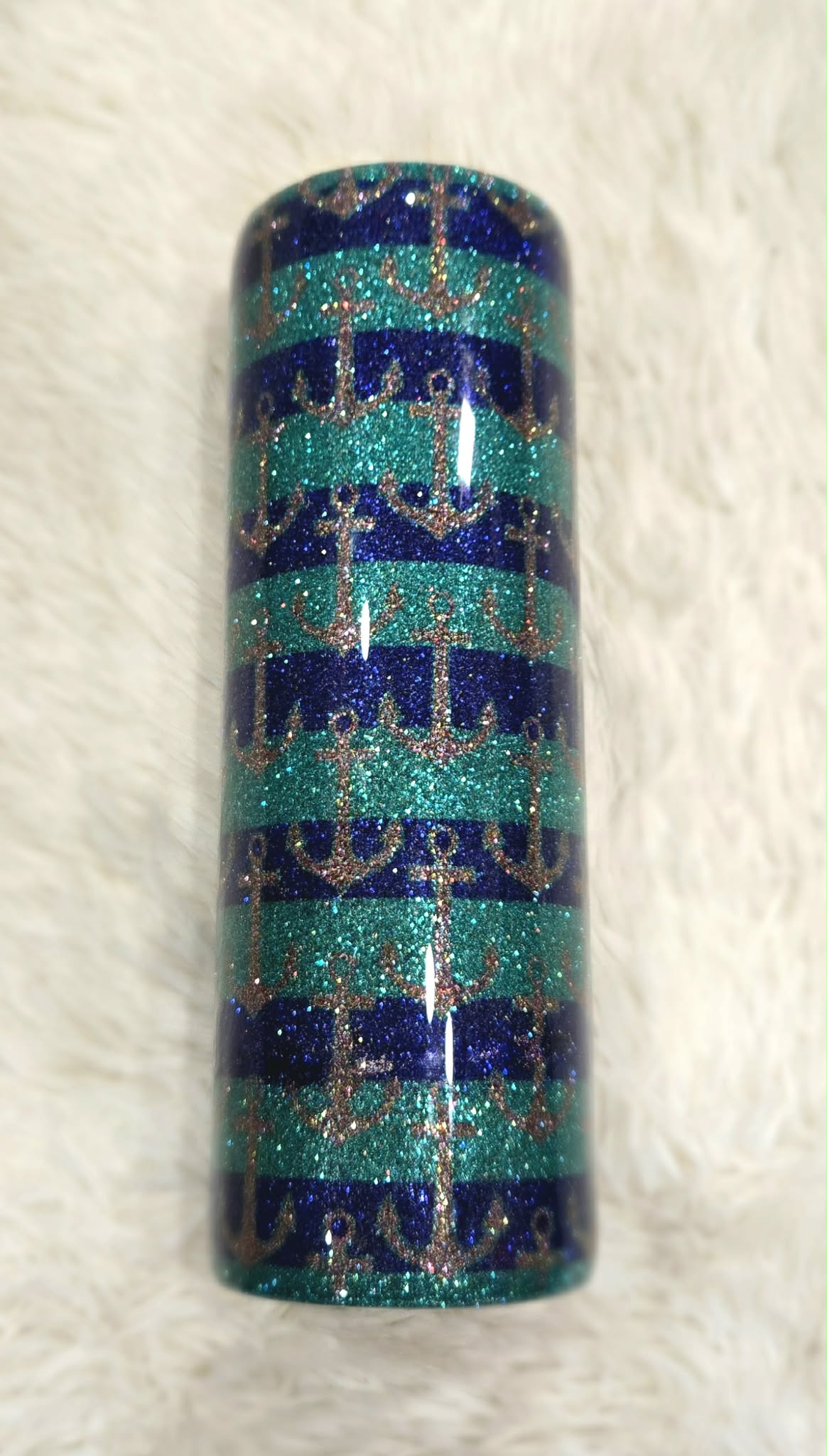 Anchors & Stripes Template Tumbler