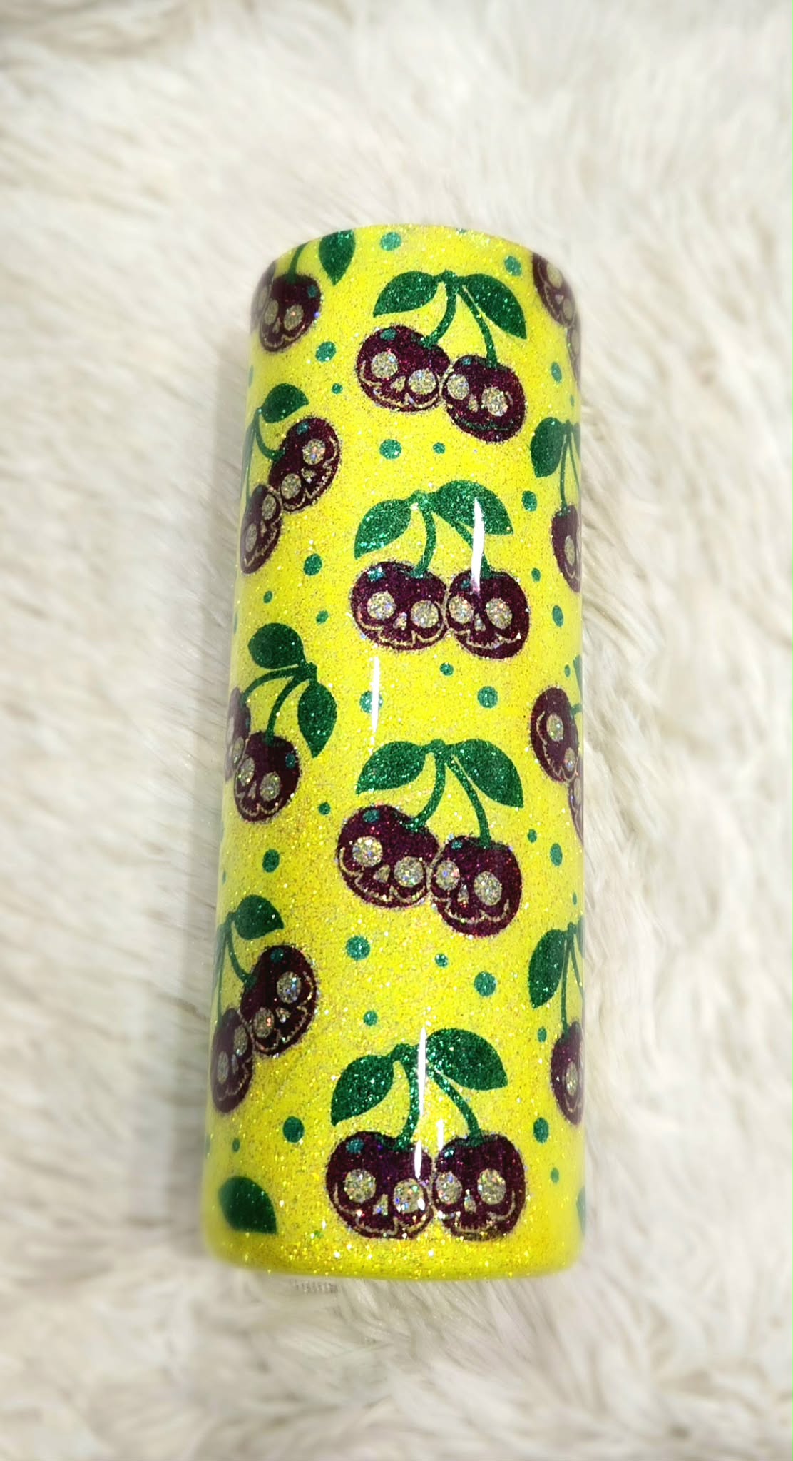 Cherry Skull Template Tumbler