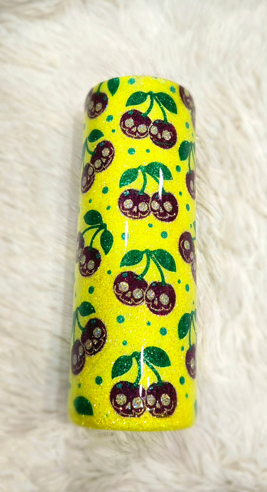 Cherry Skull Template Tumbler