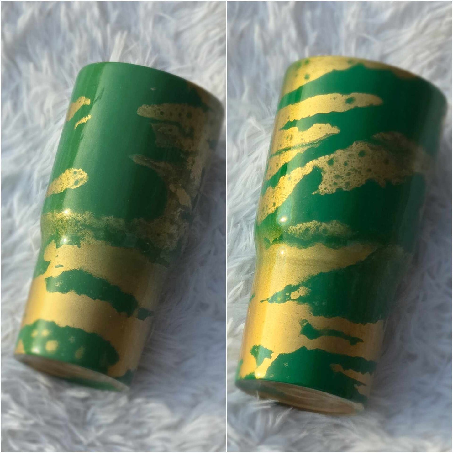 Green&Gold Curved Tumbler