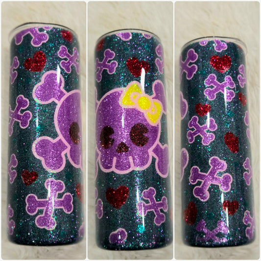 Cute Skull Template Tumbler