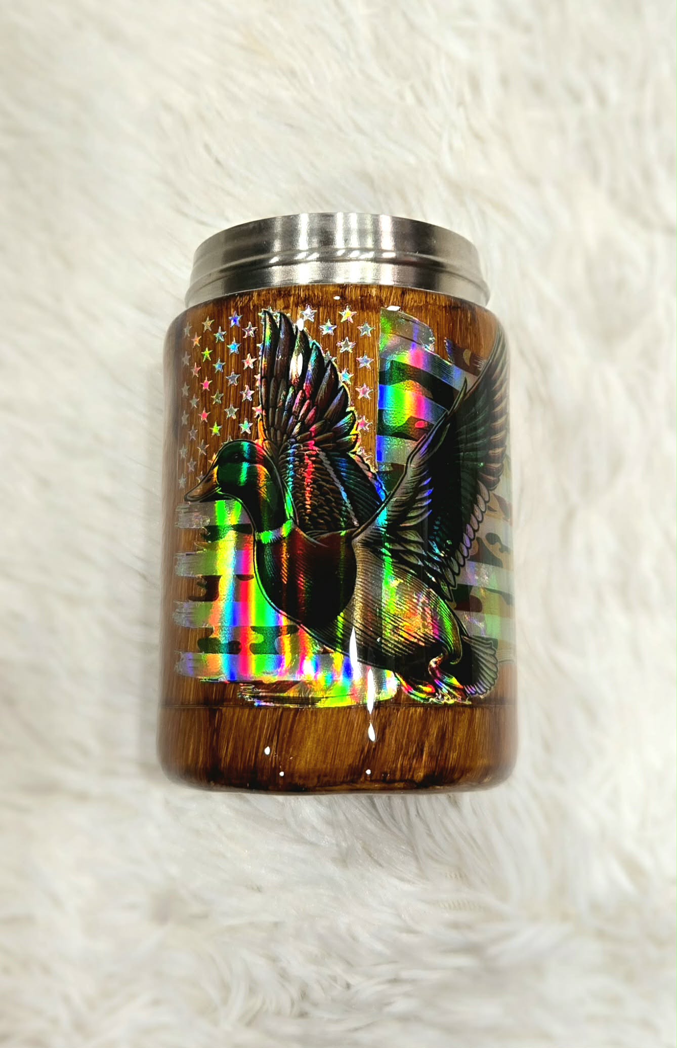Holographic Duck Tumbler
