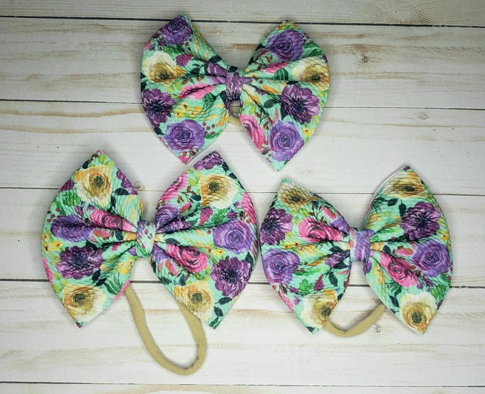 Fabric Bow-Patterned