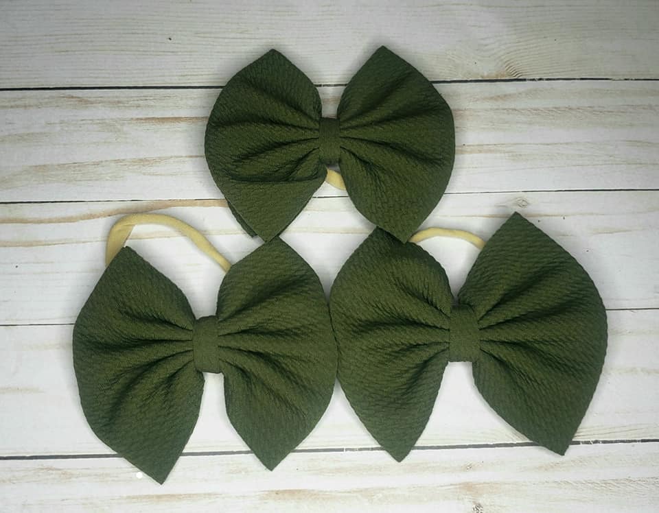 Fabric Bow-Solids