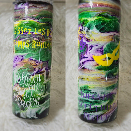 Mardi Gras Tumbler