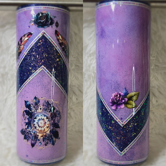 Purple Rose Tumbler