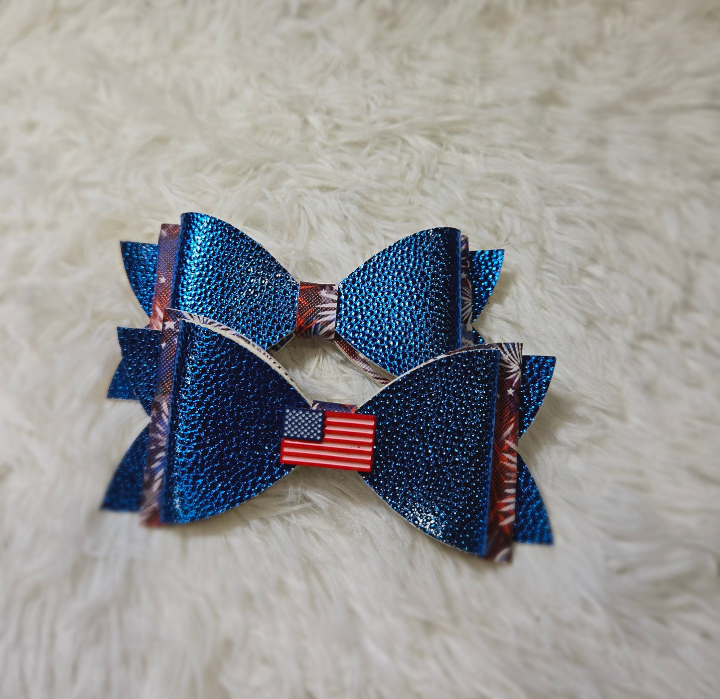 Faux Leather Bow-Small