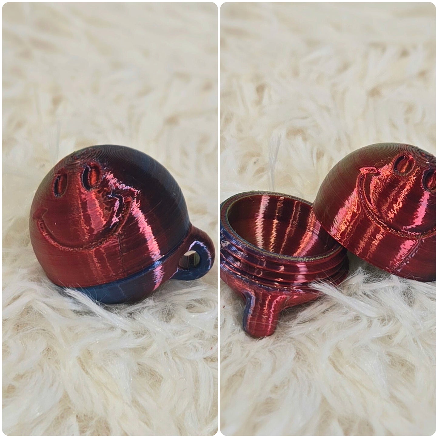 Smiley Container Keychain